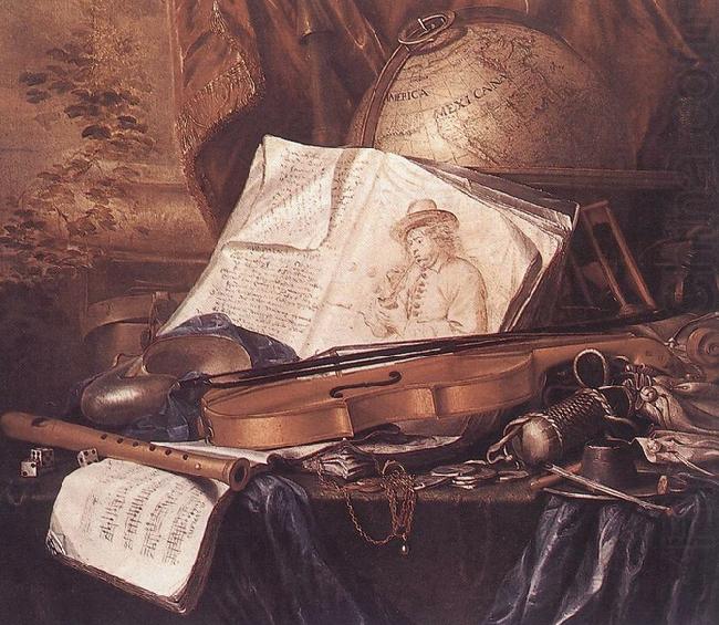 Pieter de Ring Still Life of Musical Instruments oil painting picture